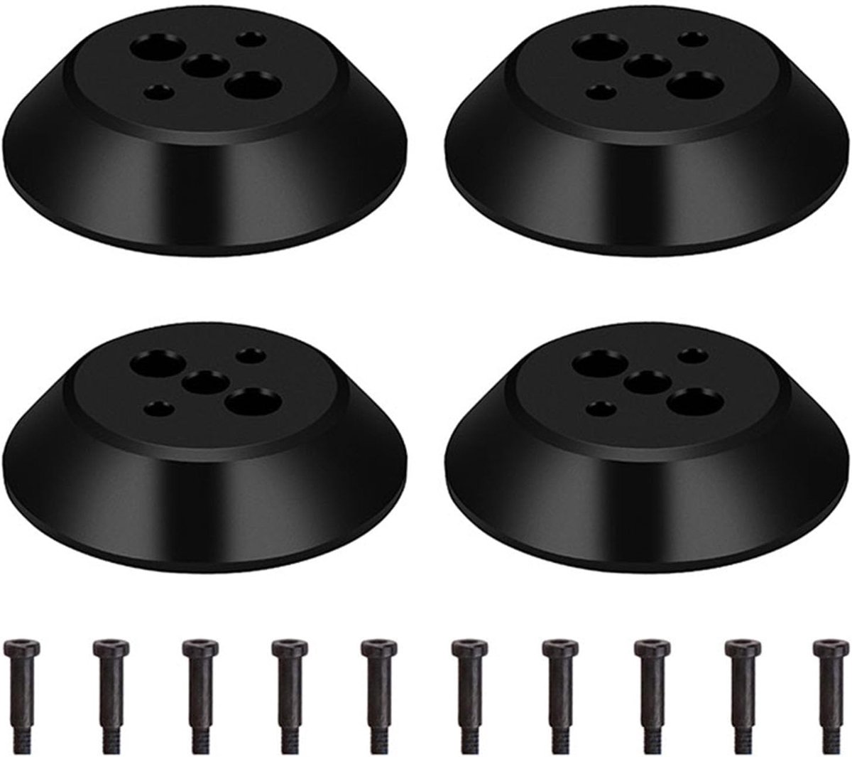 2 motorhoezen van aluminiumlegering, 4 stuks motorafdekkappen compatibel voor DJI Avata 2 drone-accessoires, waterdichte stofdichte motorhoesbeschermer (zwart)