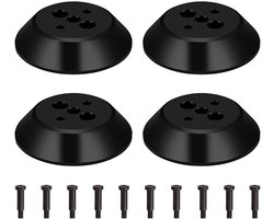 2 motorhoezen van aluminiumlegering, 4 stuks motorafdekkappen compatibel voor DJI Avata 2 drone-accessoires, waterdichte stofdichte motorhoesbeschermer (zwart)