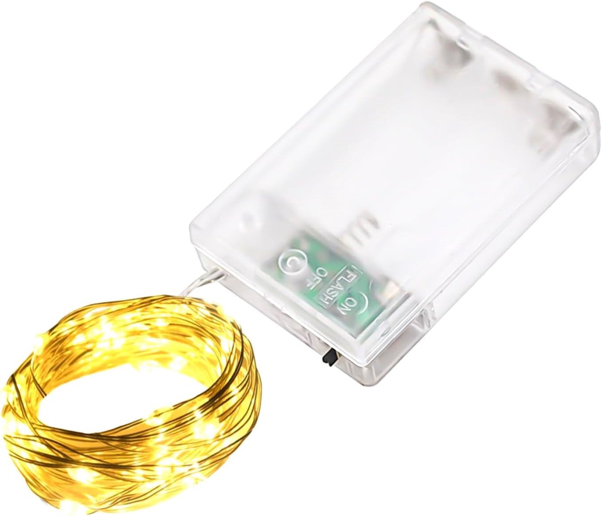 LED-lichtsnoer 3m 30led - micro koperdraadlamp - warm wit - ideaal voor feestdecoratie - SnelShoppen