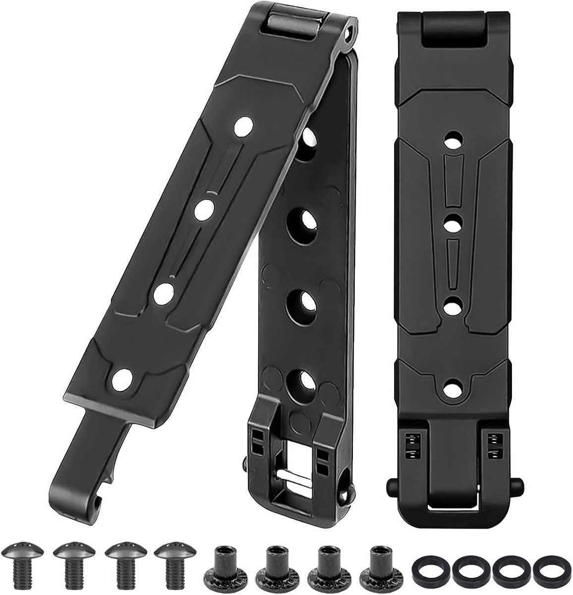 Molle-multifunctionele tailleclips, nylon riemclip, mes, schede voor camping, rugzakken, tactische uitrusting, outdoorliefhebbers en veiligheidspersoneel, 2 stuks