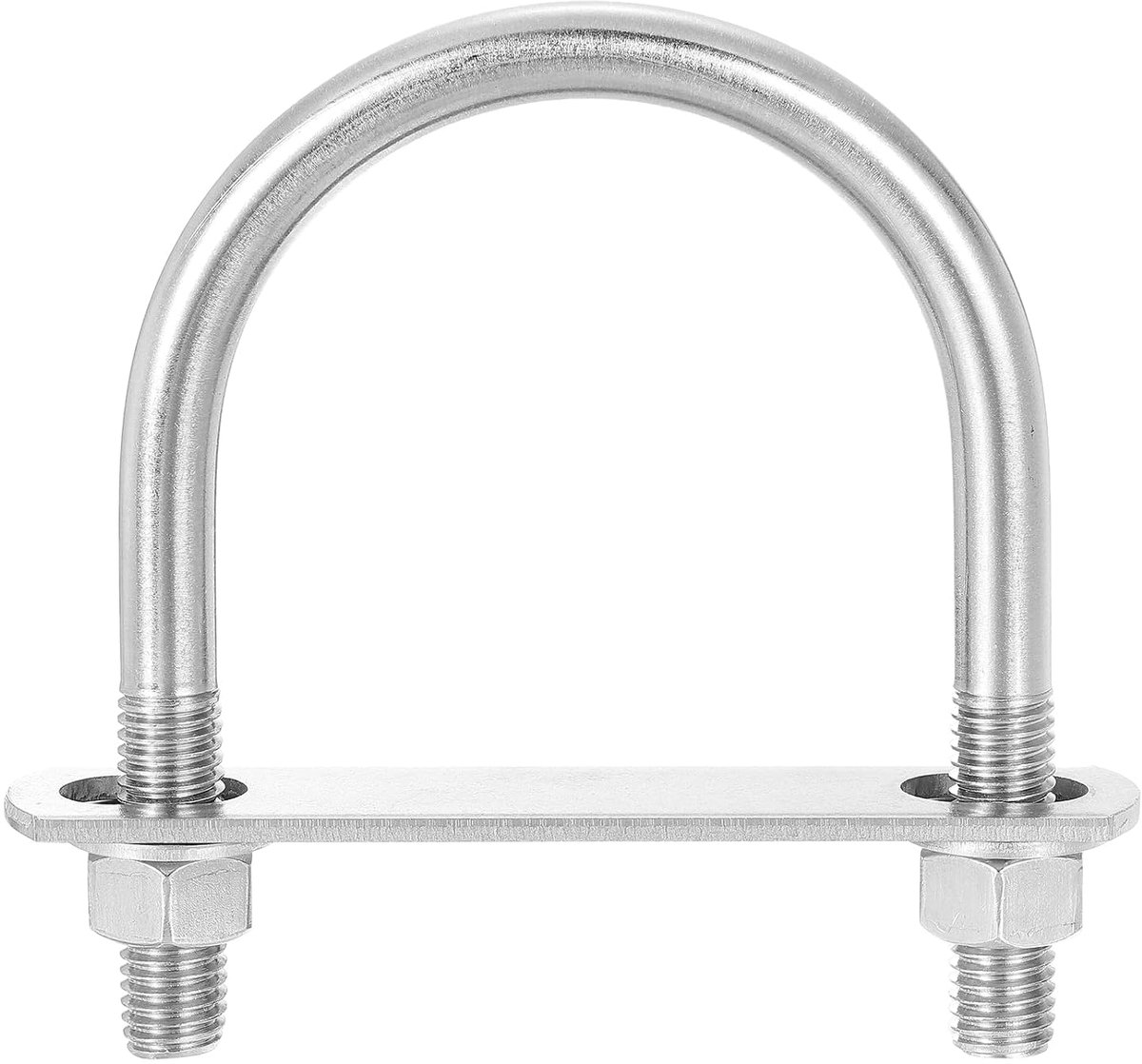 U-bouten, 4 sets 77 mm, binnenbreedte 114 mm, lengte M12 bouten met U-klem van roestvrij staal 304 met moeren en platen, voor bootaanhangers