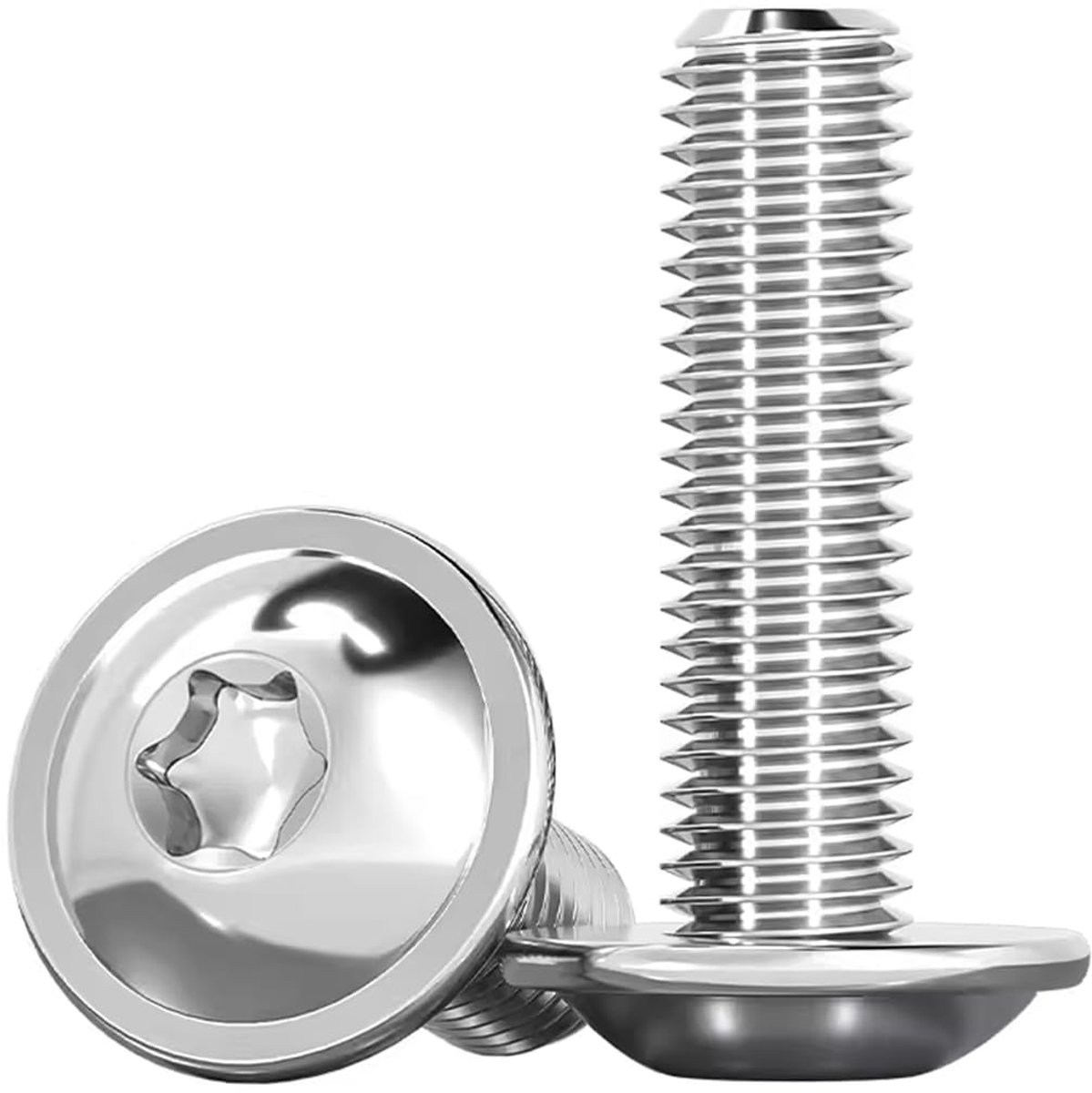 Ovale kopschroeven M6 x 30mm, met kraag en Torx, inox A2 V2A 20 stuks