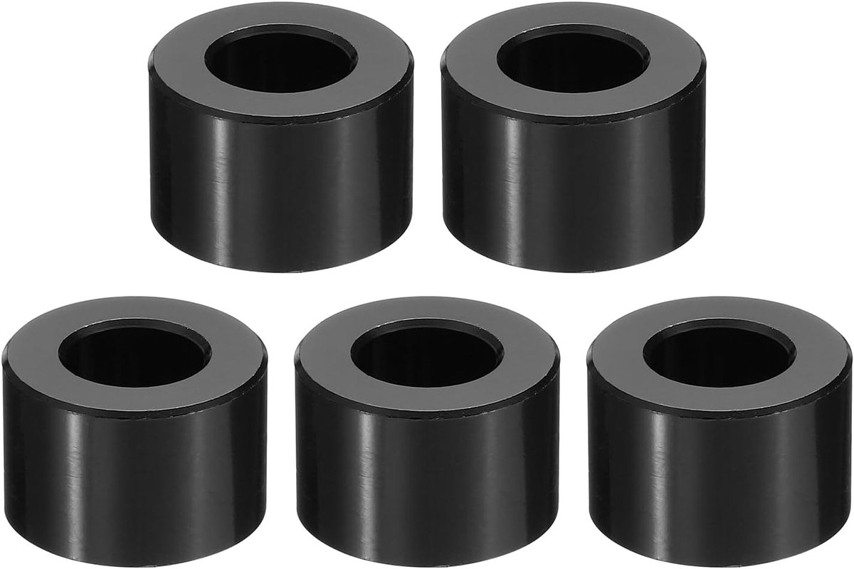 M10 Aluminium Spacers, 5 Stks Metalen Spacer Aluminium 3/8 "ID x 3/4" OD x 5/8" L Aluminium Spacer Schroef Standoff Ronde voor 3/8" of M10 Schroef Bouten
