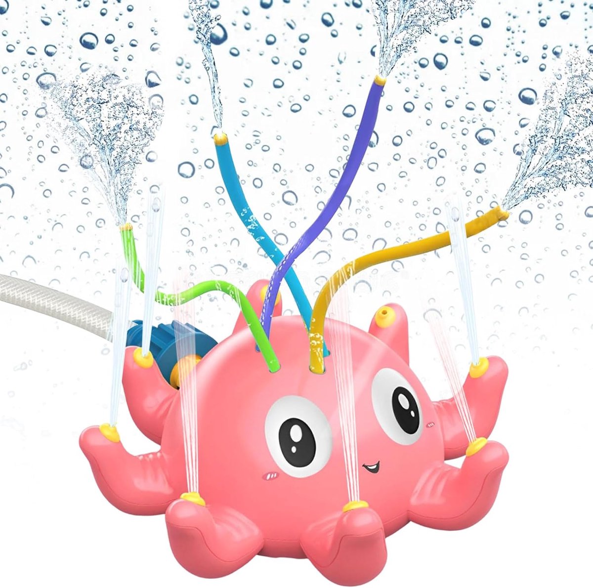 Waterspeelgoed Voor Kinderen, Outdoor, Octopus Gazonsproeier, Blauw/Roze, Tuin Waterspel, Babybadspeelgoed | Krake gazonsprinkler, babybadspeelgoed, tuin, waterspeelgoed voor kinderen, octopus, kinderwaterspel met roterende sproeikop