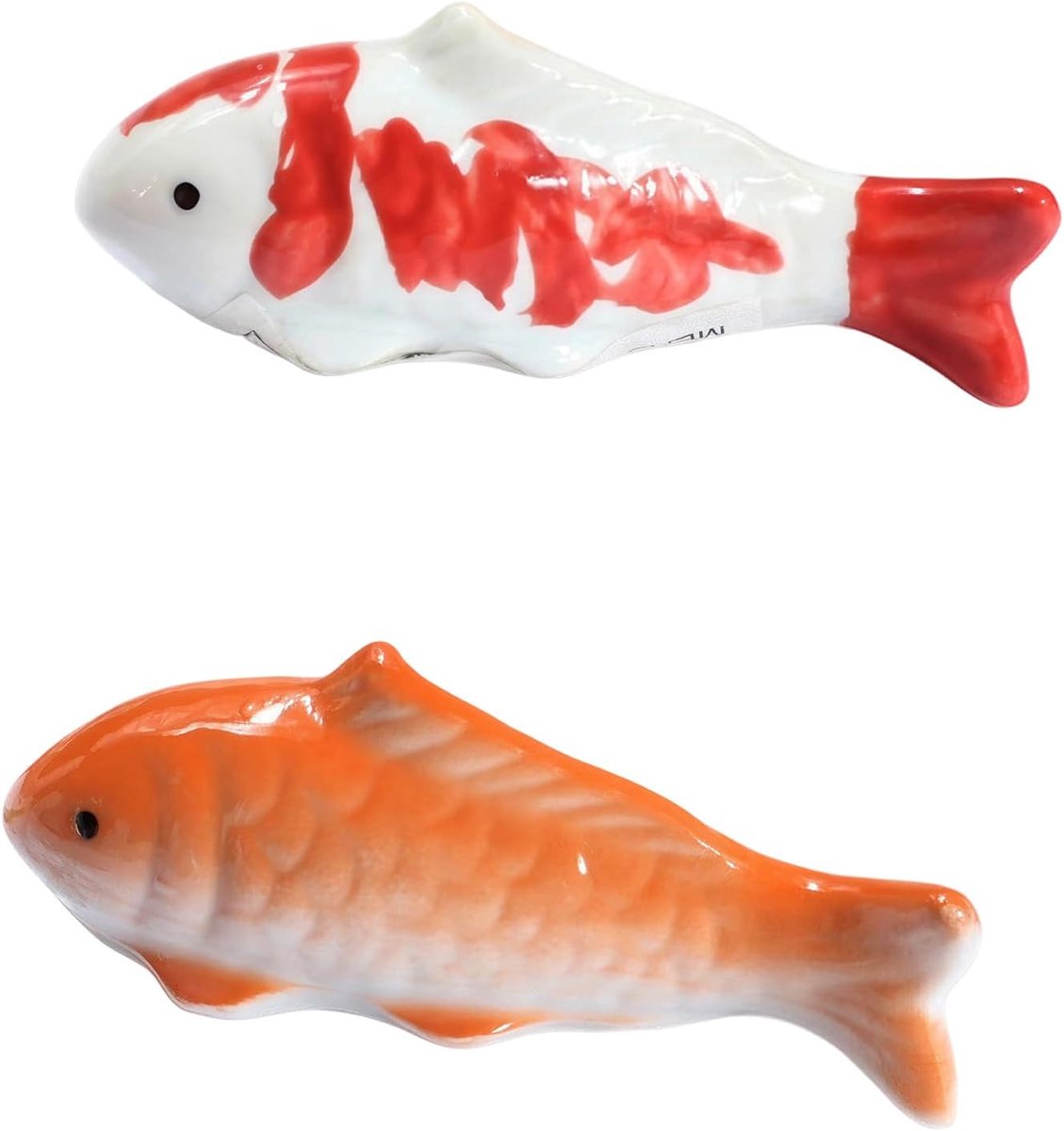 Aquariumdecoratie, 2 stuks keramische drijvende vissen, decoratie voor tuinvijver, drijvende figuren voor mini-aquarium, buitendecoratie voor mini