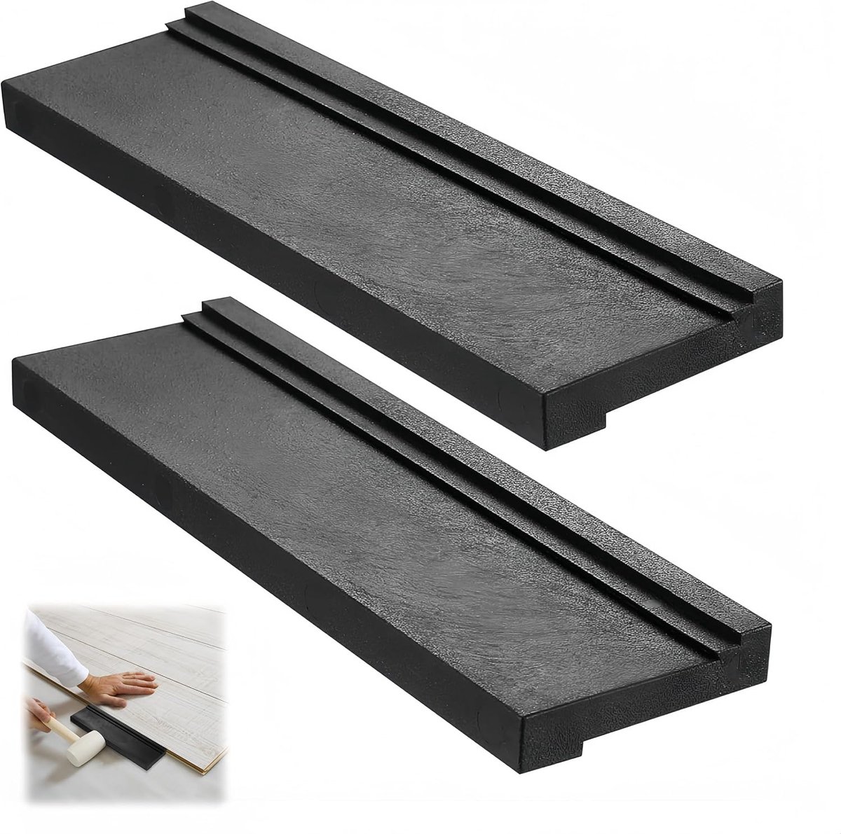 2 stuks slaakhoning slaakhoning vinylvloer gereedschap slaakhoning vinyl vinylvloer legset slaakhoning vloerbeschermend vinyl legset slaakhoning laminaat - zwart