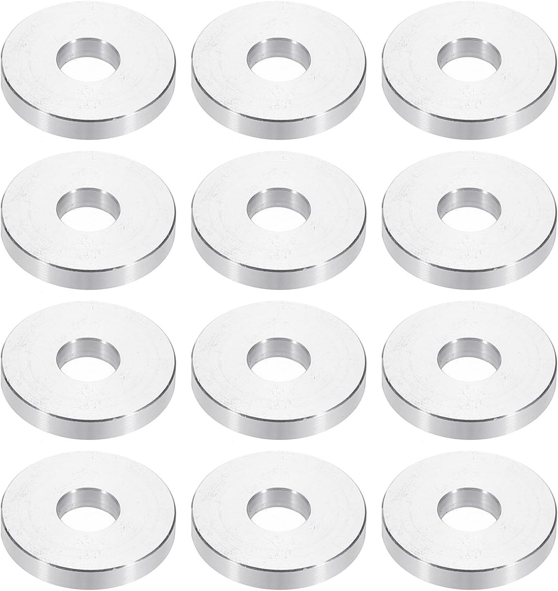 M8 Aluminium Spacers, 12 Stks Metalen Spacers Aluminium 8.5mm ID x 25mm OD x 5mm L Aluminium Spacer Schroef Standoff Ronde voor 5/16 of M8 Schroefbouten