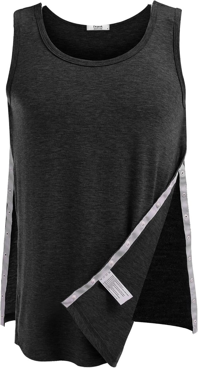 Tanktop na schouderoperatie - unisex - knoopsluiting - comfortabel voor chemotherapie - SnelShoppen