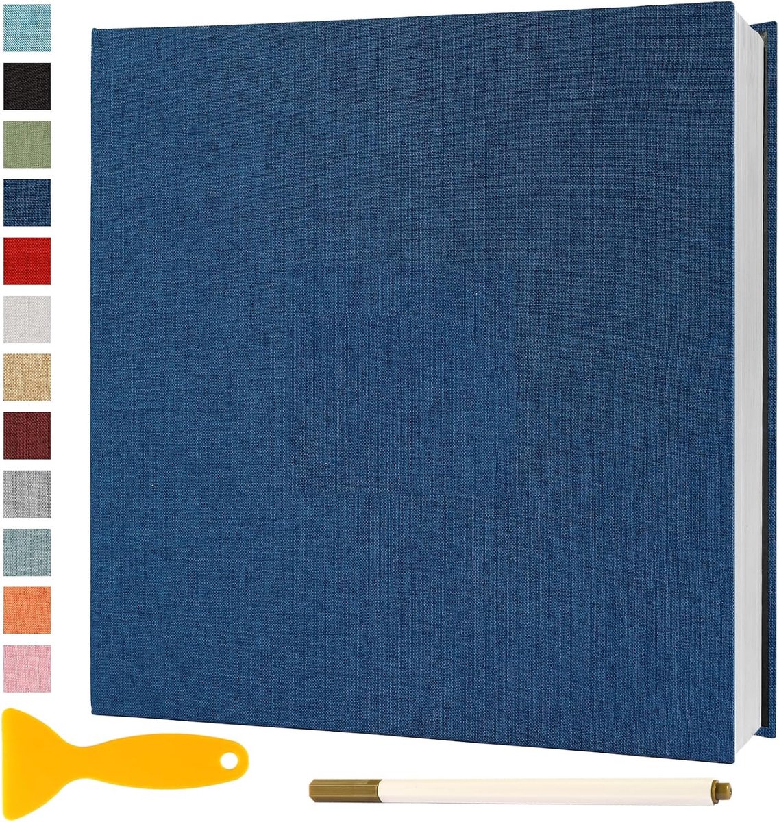 Fotoalbum zelfklevend 28x27 - Blauw - 40 pagina's - Bewaar je herinneringen - SnelShoppen