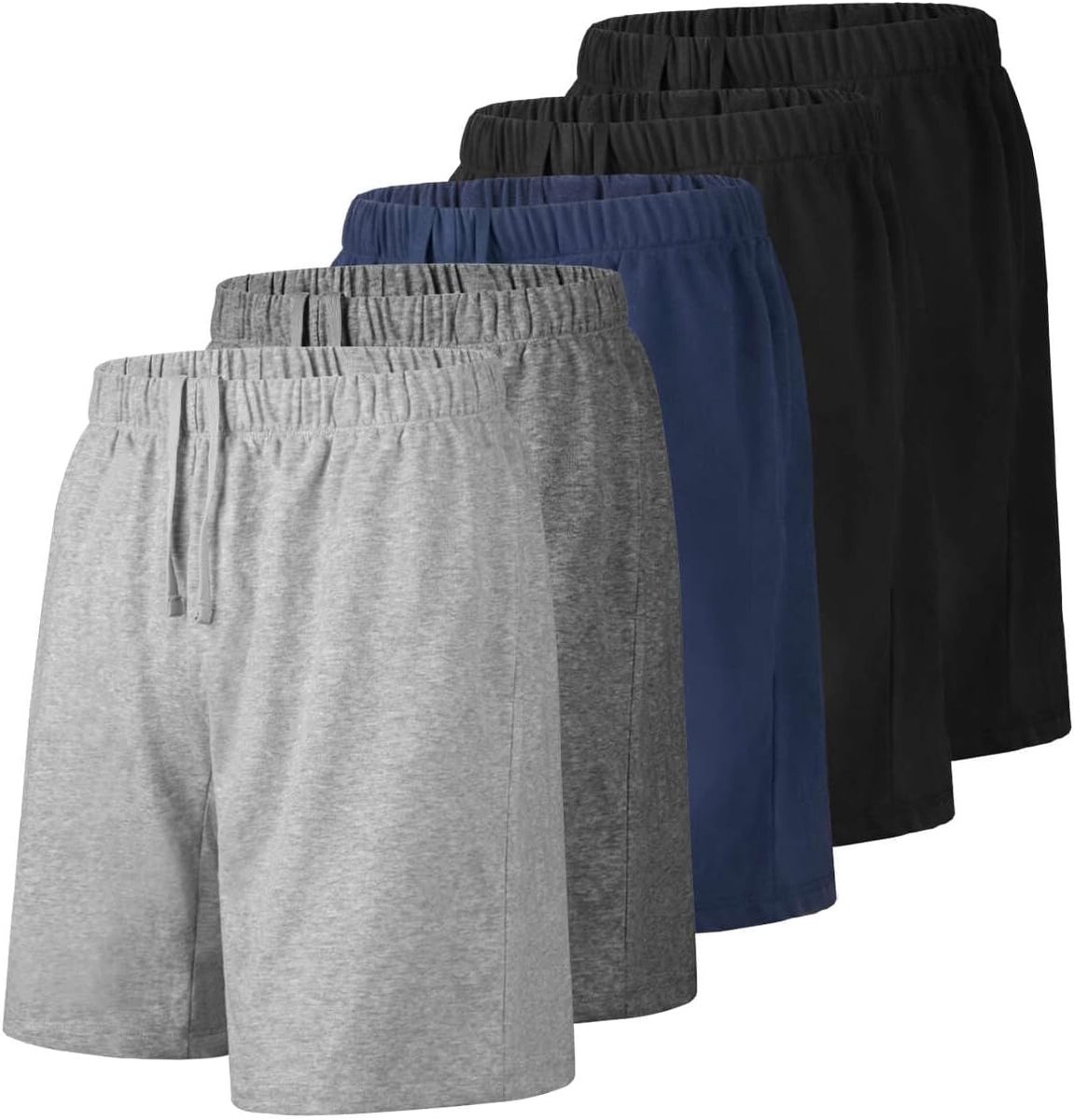Sportshorts voor mannen 17 cm - Katoenen sweatshorts met zakken - Casual pasvorm voor zomer - SnelShoppen