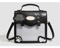 LISM-Ita rugzak, dames crossbodytas, met Y2K anime pin display schoudertas.