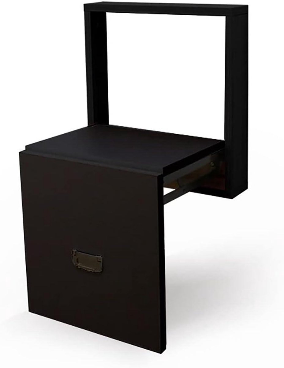 Opklapbare Douchestoel - Wandmontage Kruk - Veilig Zitten - Ruimtebesparend Ontwerp - 250 kg Draaglast - Zwart