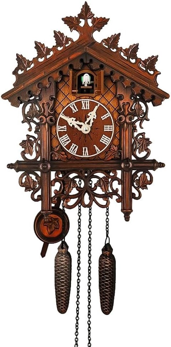 Kuckucksklok Zwarte Woud - Decoratieve watermolen - Stille werking - Perfect cadeau - SnelShoppen