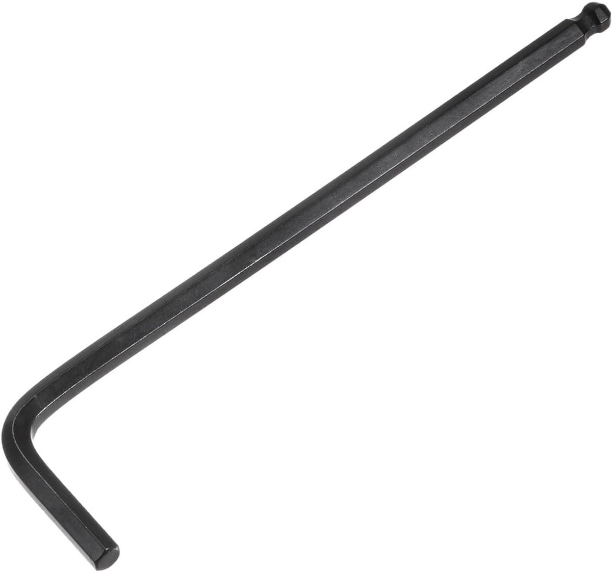 sourcing map 5 mm kogel uiteinde zeskant sleutel L-vormige lange arm CR-V reparatie gereedschap zwart