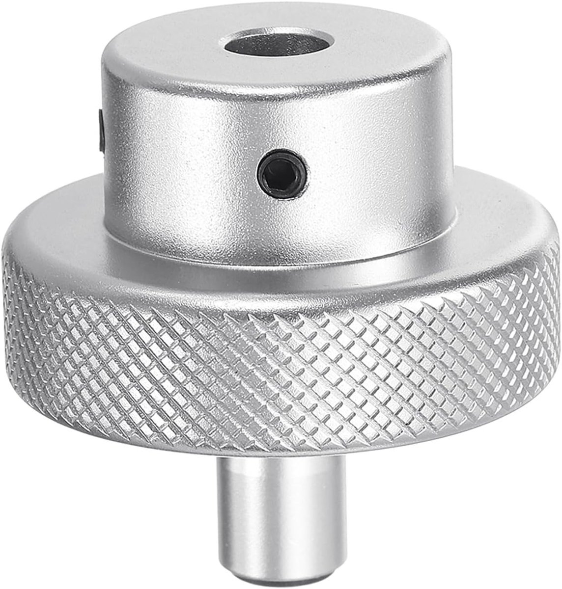 Aluminiumlegering handwiel 40 mm OD 7 mm boring draaiknop draaigreep aluminium freesmachine handwiel met moersleutel en 2 stuks schroeven, zilverkleurig