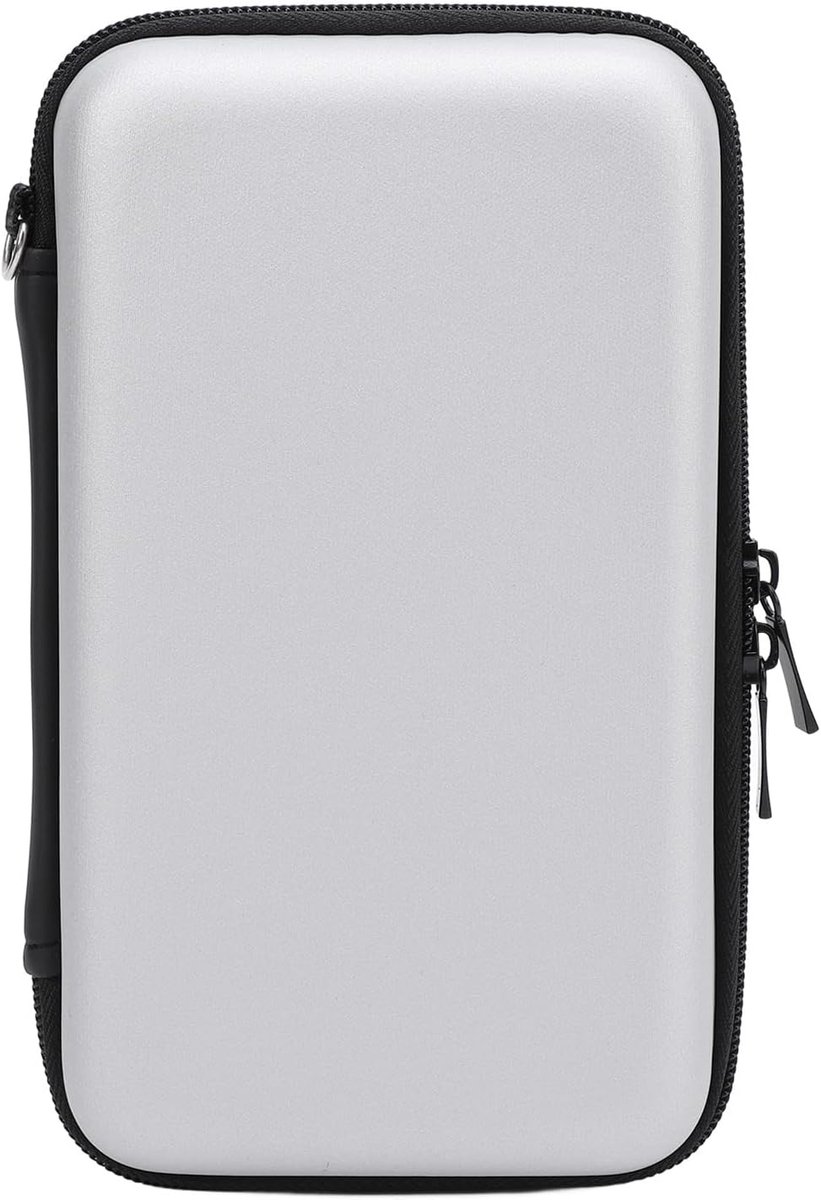 Draagtas voor nieuwe 2ds XL 2ds LL voor nieuwe 3DS 3DS met 8 sleufbescherming harde schaal - draagtas voor console accessoires blauw dragen is CADS, zilver, Casual