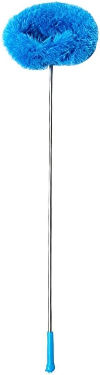 Ventilatorstoffer - Lange borstel - Stof verwijderen - Verstelbare steel - 115 cm - Blauw