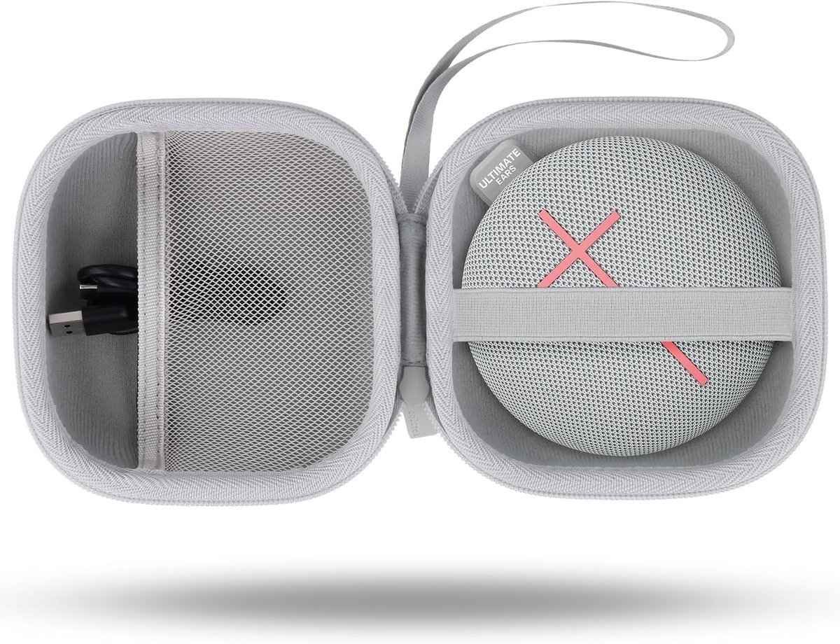 Co2CREA Harde reisdraagtas voor ultieme oren UE MINIROLL Ultra draadloze Bluetooth draagbare luidspreker, alleen hoesje