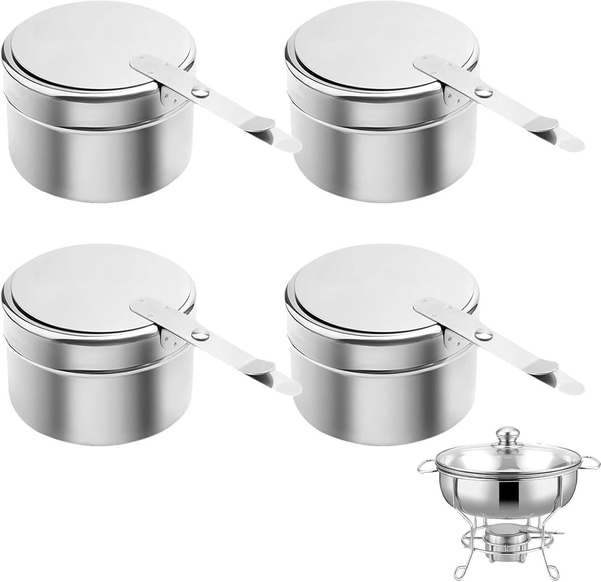 4 stuks brandpastahouders, fondue-brander, brandpasta voor warmhoudcontainers, brandpasta, fondue, brandpasta, voor hot pot, droge pot, buffet, outdoor, camping, wandelen