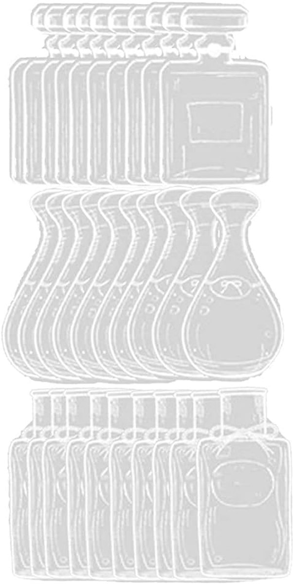 30 stuks transparante gedroogde bloemen bladwijzers, doe-het-zelf gedroogde bloemen bladwijzers, huisgemaakte mooie bloemenflesboekenleggers, glaswerk stickers, bloemen bladwijzers