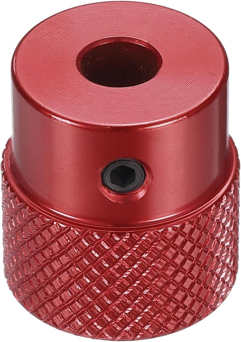 Aluminiumlegering handwiel 20 mm OD 7 mm boring aluminium freesmachine handvat machieedschap handwiel met sleutel en 2 stuks schroeven voor freesmachine draaimachine, rood