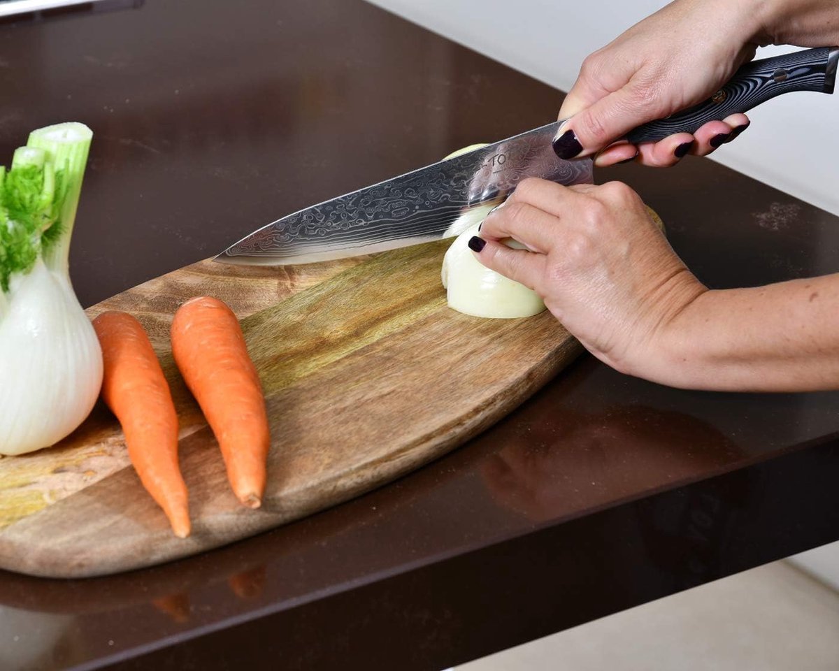 Knives Japans professioneel keukenmes, Chef Damast, Yoshinaka, 20,5 cm - 8 inch