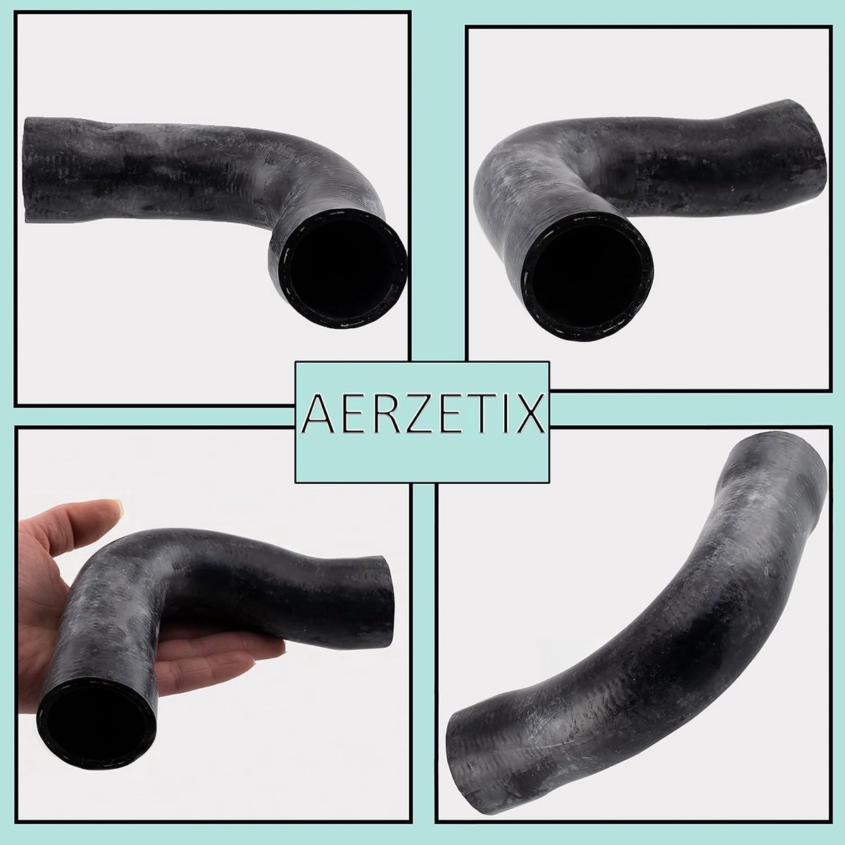 - C62365 - koelwaterslang - bovenste inbouwzijde - compatibel met BMW Serie 5 E39 11531740474, 1740474 - van getextureerd rubber