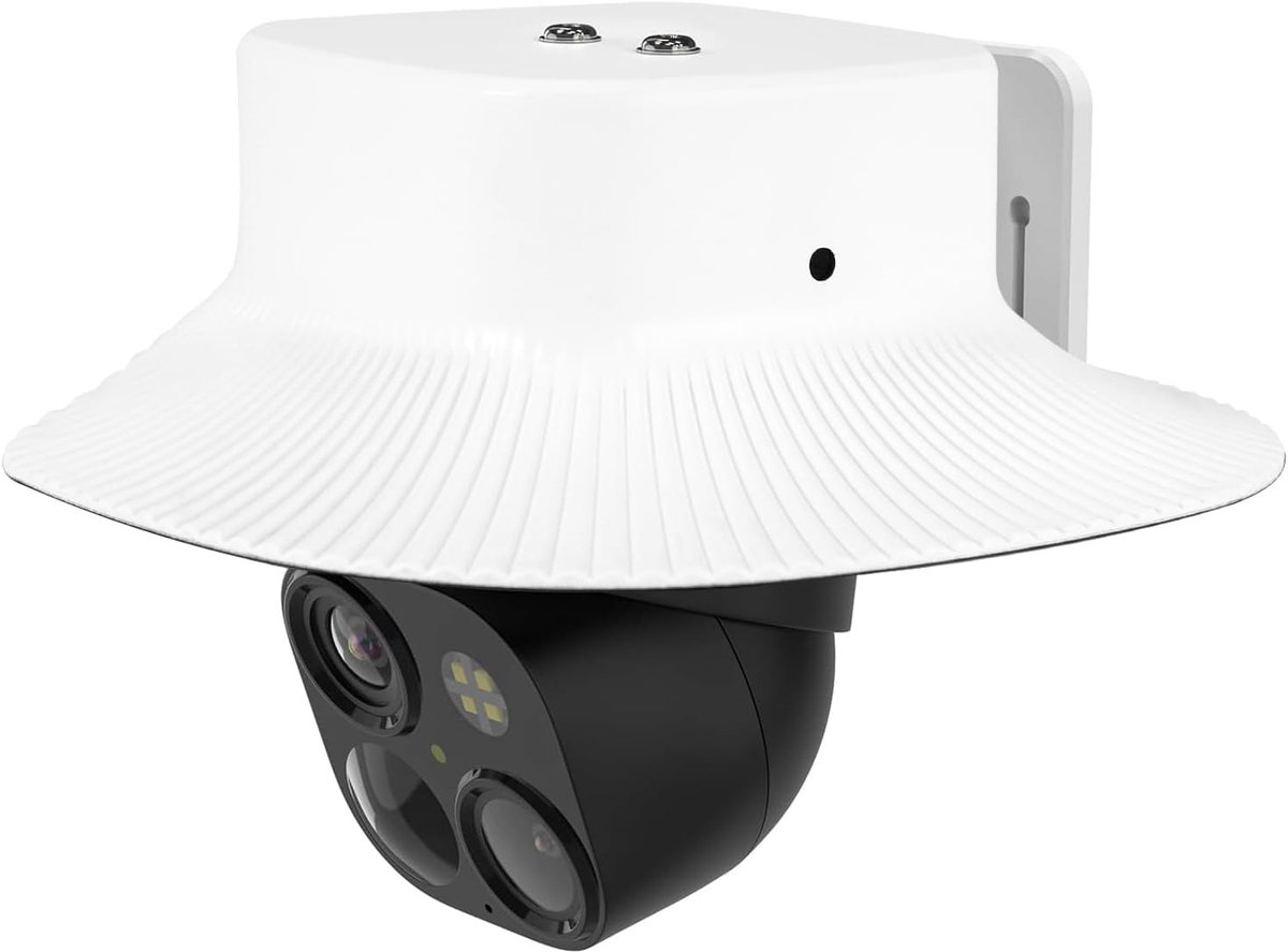 Regenbescherming voor Eufy Security SoloCam S340, regenbescherming voor buitencamerabewaking, duurzame waterdichte bescherming, accessoires voor buitenbewaking (wit)
