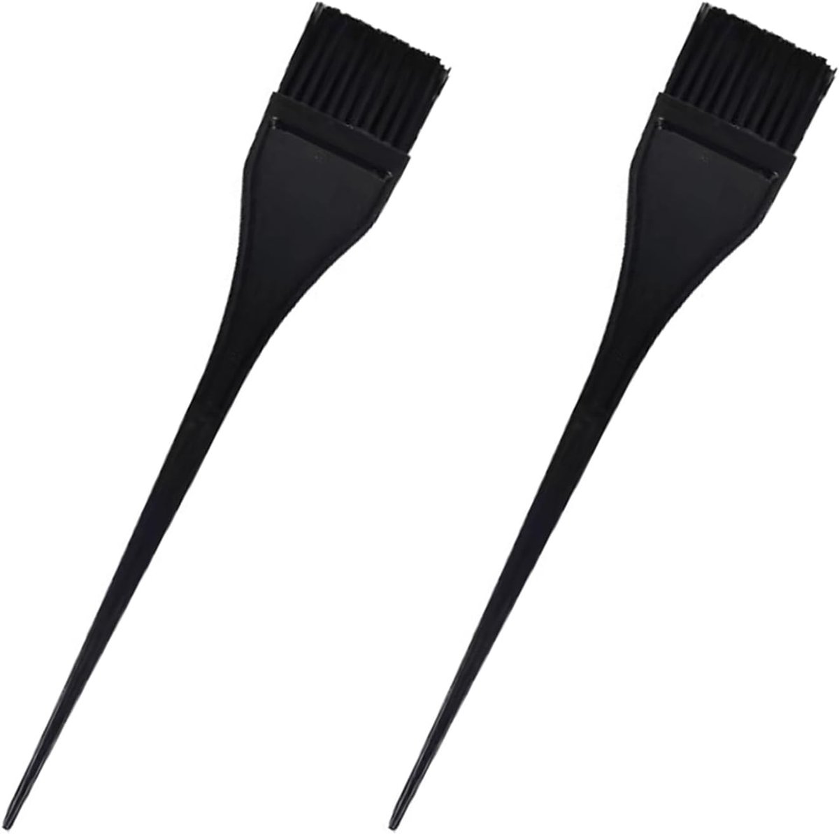 2 stuks haarverfborstel, nylon borstel voor het verven van kam voor gelijkmatige toepassing in doe-het-zelf haarkleuring in salon en thuis (zwart)