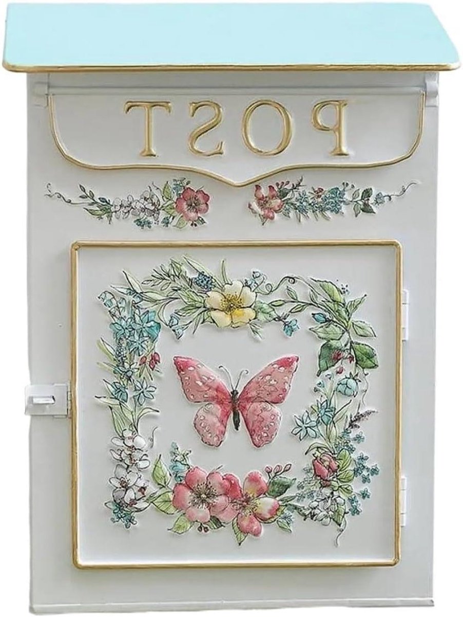 Brievenbus Wandmontage - Antieke brievenbus - Post ontvangen - Waterdicht corrosiebestendig - 22.8 x 13 x 31 cm - Zwart