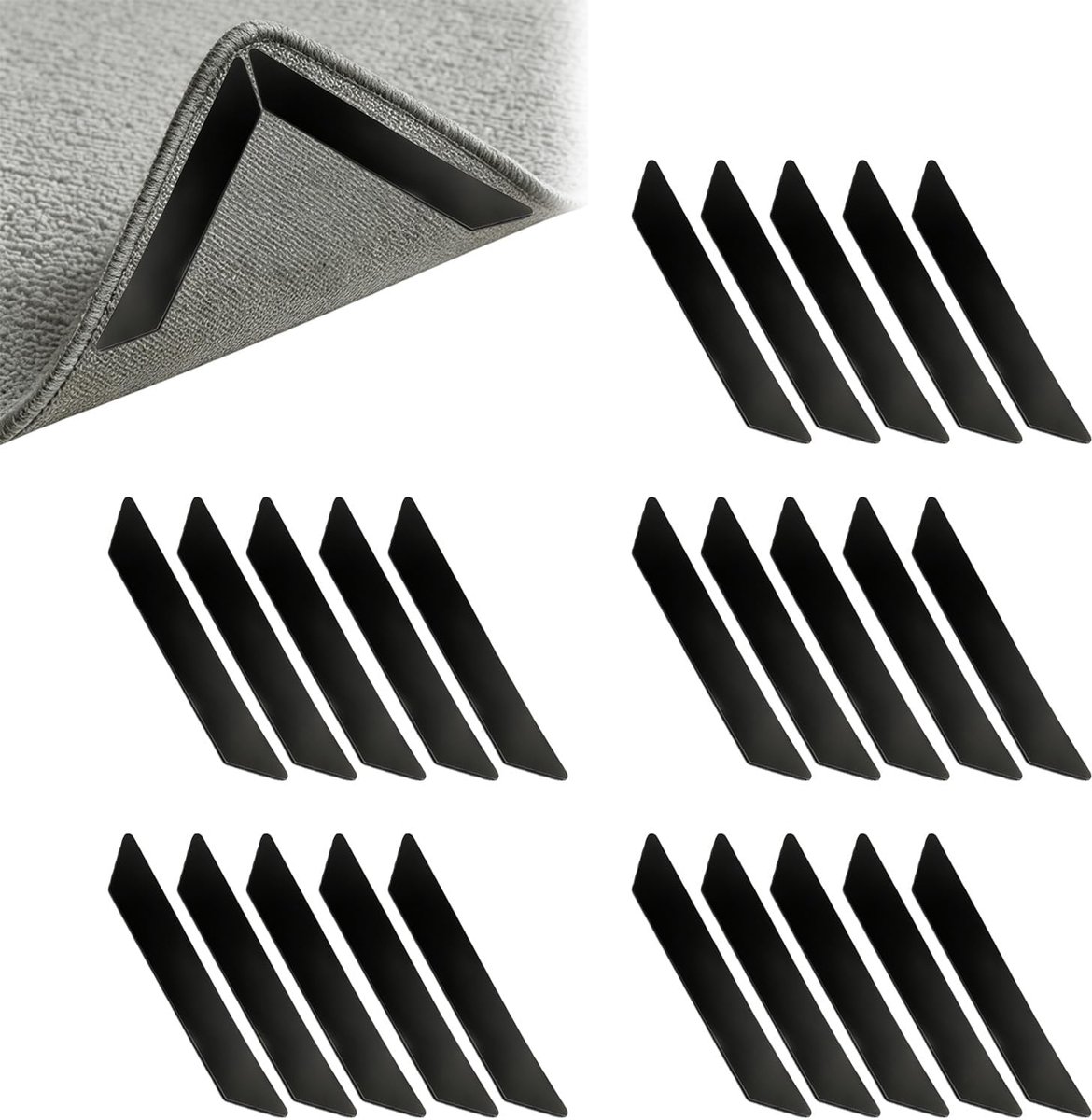 Antislip, voor tapijt, ondertapijt, 12 x 2 cm, 30 stuks