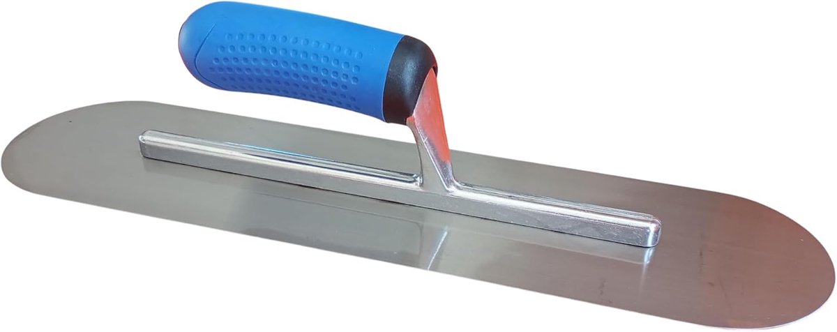 Strijktroffel van staal, 40 cm, met zachte grip, metseltroffel, freesmachine, palustre beton, gereedschap, gipsplaat, BUENA BONITA BARATA (40 x 10 cm)