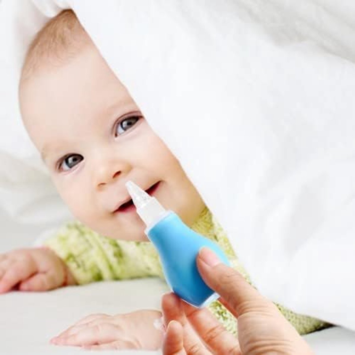 SnelShoppen - Nasale Aspirator voor Pasgeborenen, 2 Stuks, Herbruikbare Siliconen Neusreiniger voor Kinderen, Zacht en Veilig, Roze en Blauw voor Verl