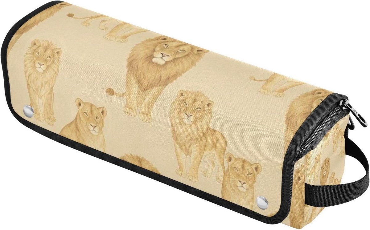Haarstyling Tas - Reis Organizer - Haargereedschap Opbergen - Hittebestendige Mat - 37 x 10 x 10 cm - Beige