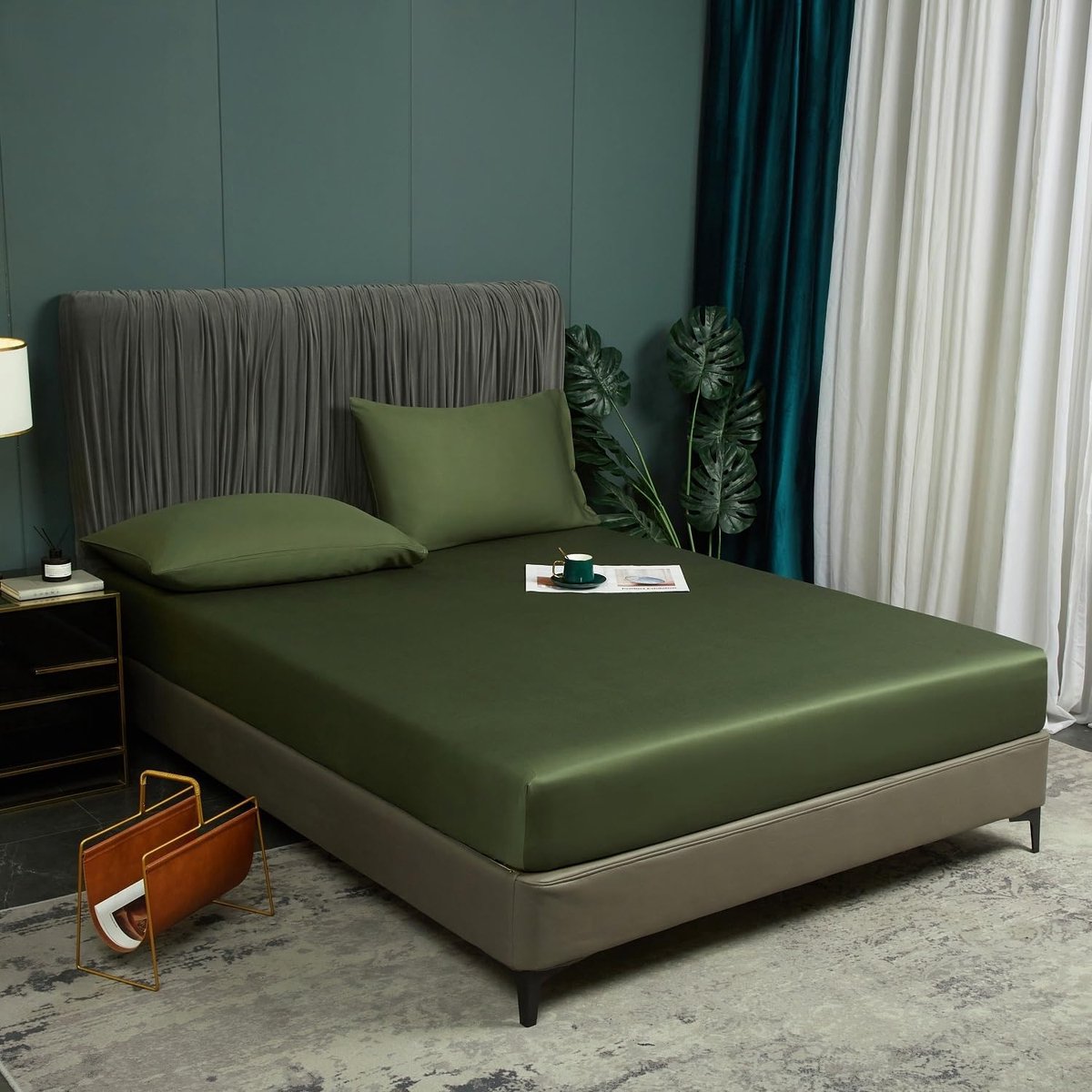 Fitted sheet 180x200 - 100% bamboe - koelend en ademend - perfect voor hoog matras - ShopVlot