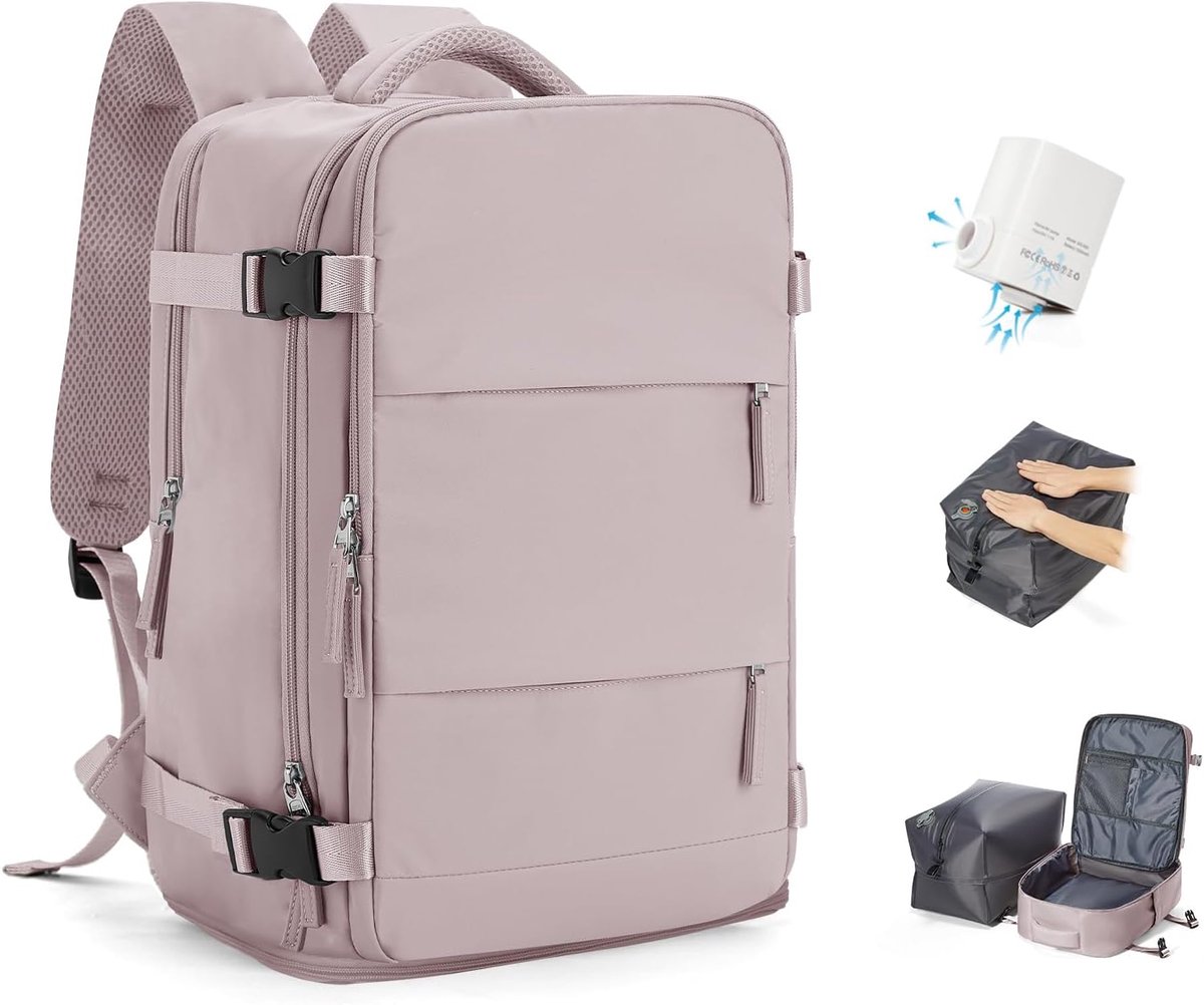 Cabin bagage 40 x 30 x 20 cm - hand bagage met vacuum - waterdicht - ideaal voor Ryanair en Wizz Air - ShopVlot