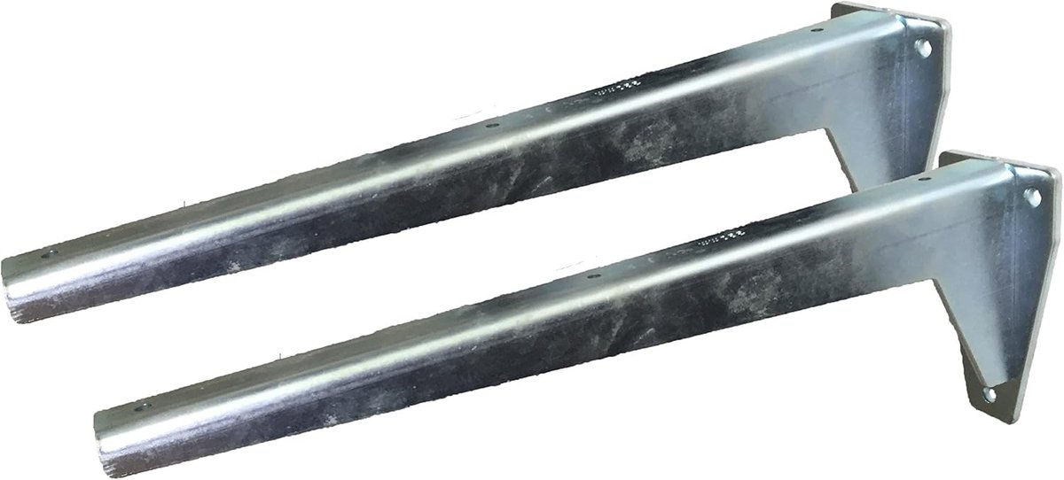 Wandbeugels voor planken 380 mm - gegalvaniseerd staal - zware belasting tot 150 kg - ShopVlot