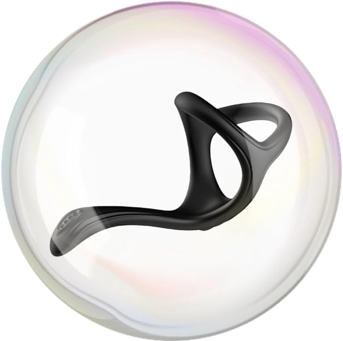 Fitnessring voor mannen - zwart - wasbare silicone - comfortabel gebruik in de sportschool - ShopVlot