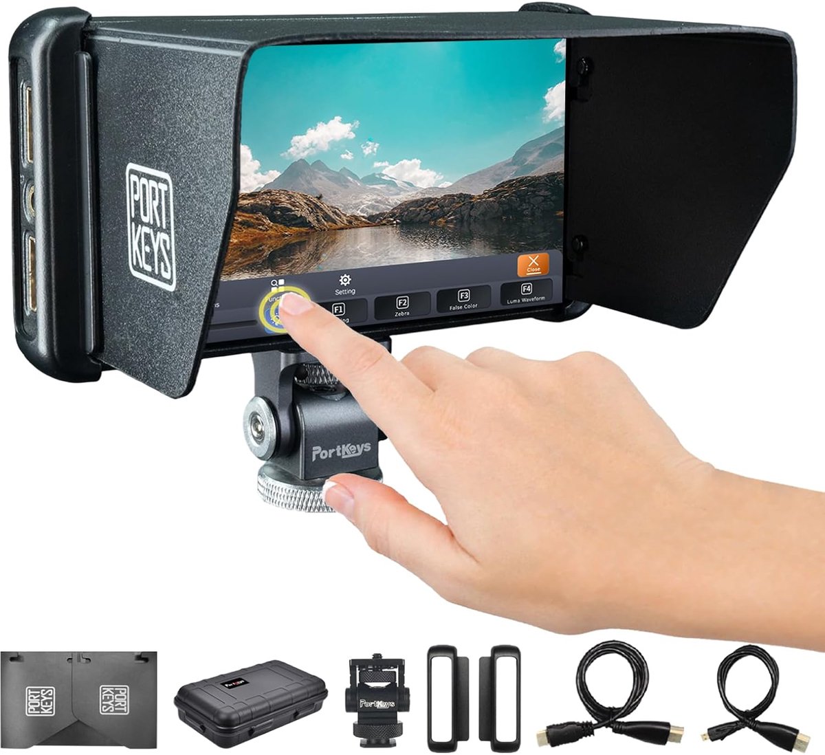 Camera Field Monitor 5" - Full HD Touchscreen - 4K HDMI In/Out - Professionele video assistentie - ShopVlot