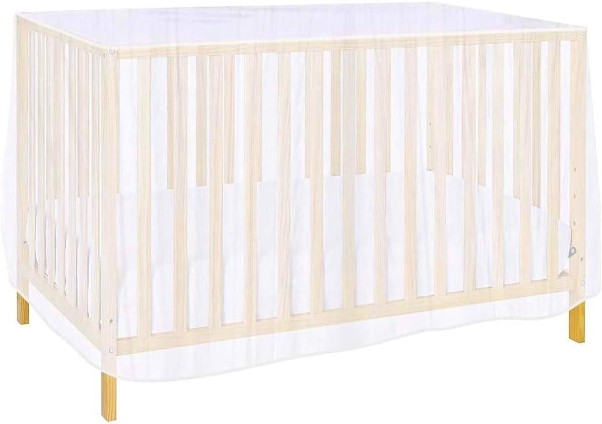 Zanzariera Lettino Neonato 70x140 cm - Mosquito Net - Wit - Beschermt je baby tegen muggen - ShopVlot