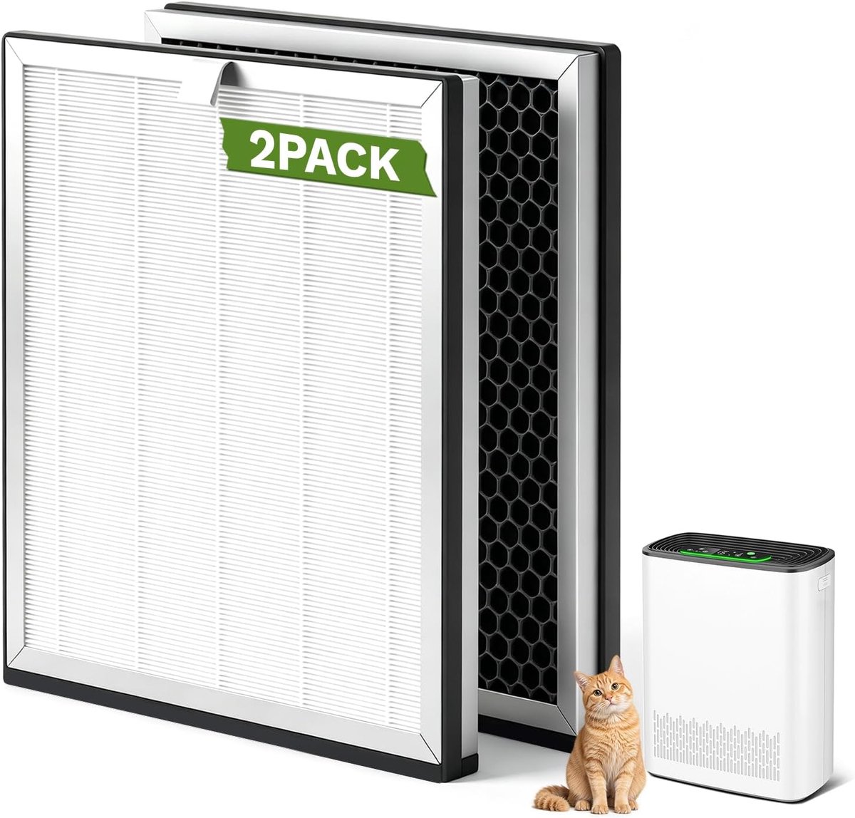 Vervangingsfilter KNKA APH3000 - 3-traps H13 HEPA + actiefkoolfilter - verwijdert 99,97% stof en pollen - ShopVlot