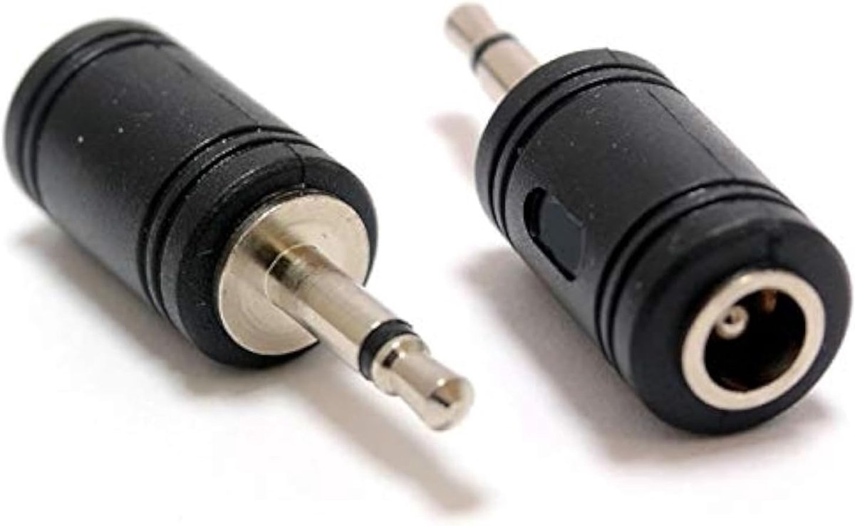 DC Adapter 5.5mm x 2.1mm - 3.5mm Mono Jack Plug - Voor CCTV en LED verlichting - Betrouwbare stroomconverter - ShopVlot