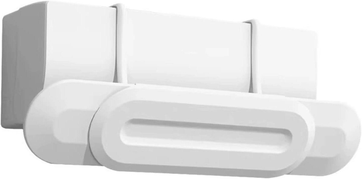 Airconditioning Ventilatie Deflector - Luchtstroom Conductor - Comfort Verhoging - Verstelbaar Hoogte en Hoek - 74-97 cm - Wit