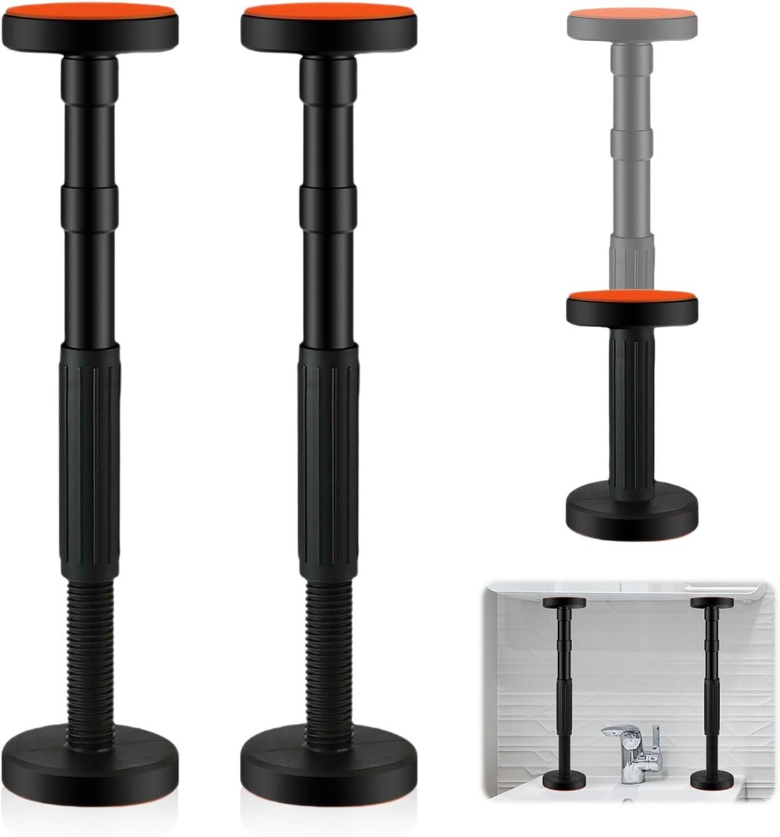 Telescopische Steunbalk - Hoogte verstelbaar 18-45 cm - 200 kg draagvermogen - Ideaal voor kasten en meubels - ShopVlot