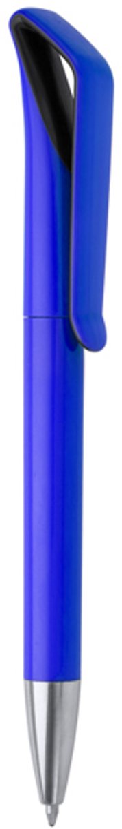 250 stuks voordeel pack Balpen in ABS met draaimechanisme in tweekleurige glanzende afwerking Blauw / Zwart. Blauwe inkt