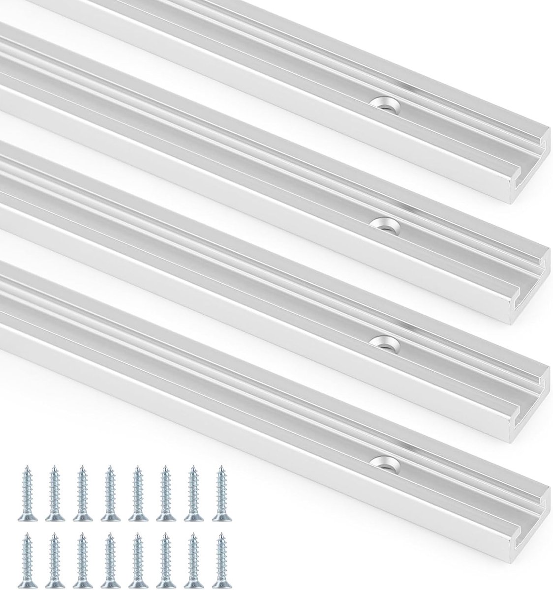 T-Slot Track 400mm - Aluminium T-Groefprofiel - Corrosiebestendig - Voor tafelzaag en houtbewerking - ShopVlot