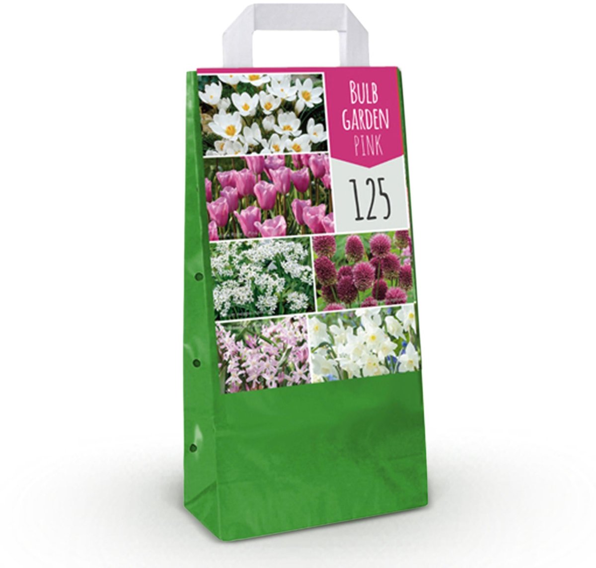 Bloembollen - Bulb Garden Pink mix - Diversen soorten - Kleur Roze - 125 stuks - Gift Verpakking