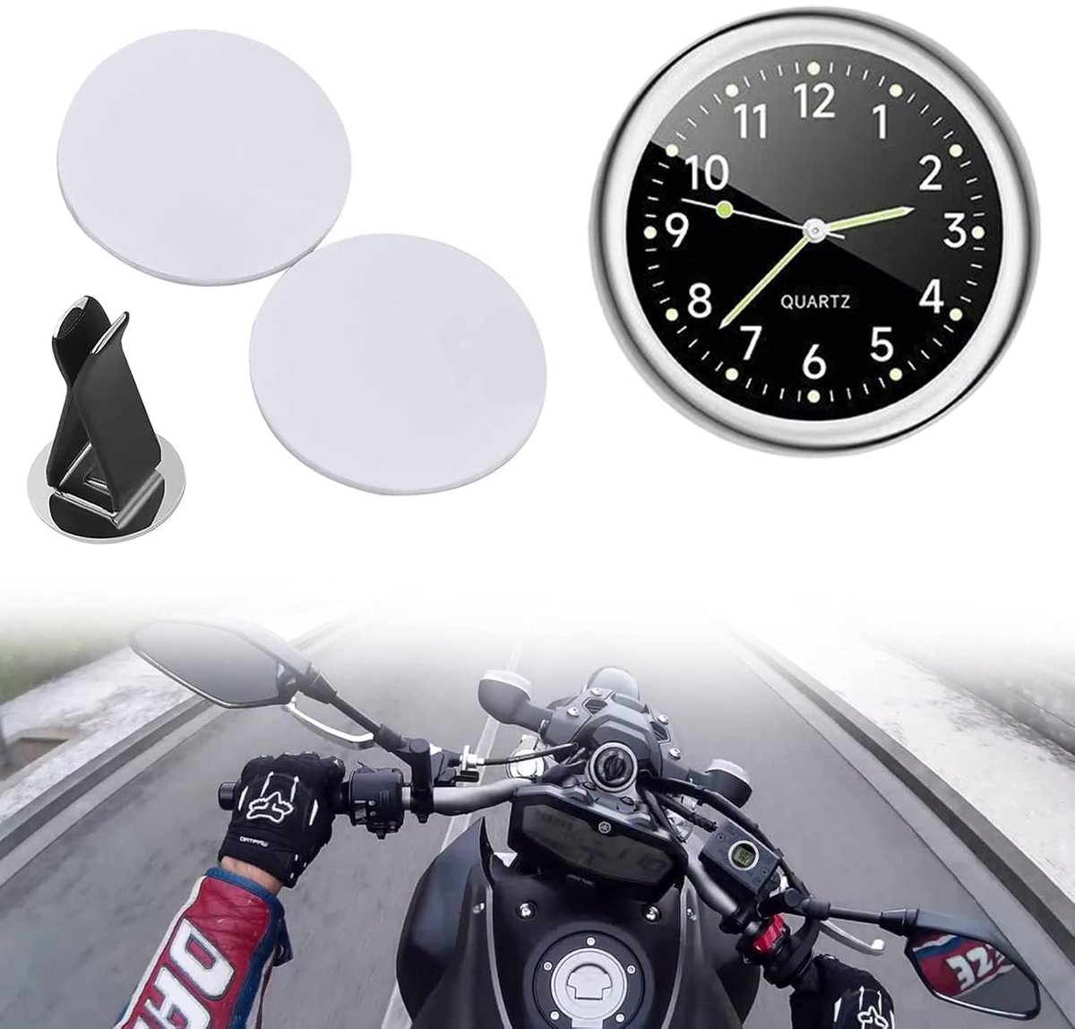 Dashboardklok - Mini voertuig klok - Quartz materiaal - Voor car interieur decoratie - ShopVlot