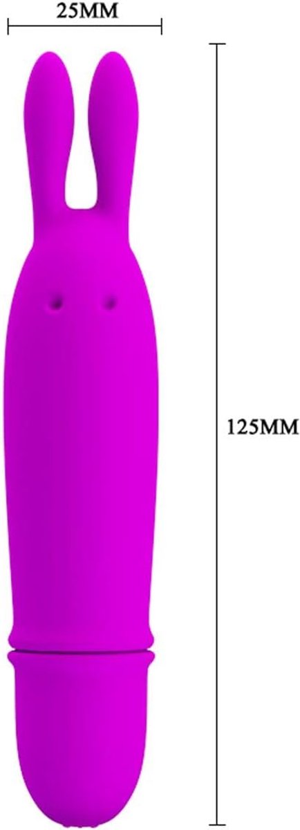 Clitoris Stimulator Mini Rabbit - Latex briefs - 1 vibratiefunctie - Eenvoudig in gebruik - ShopVlot