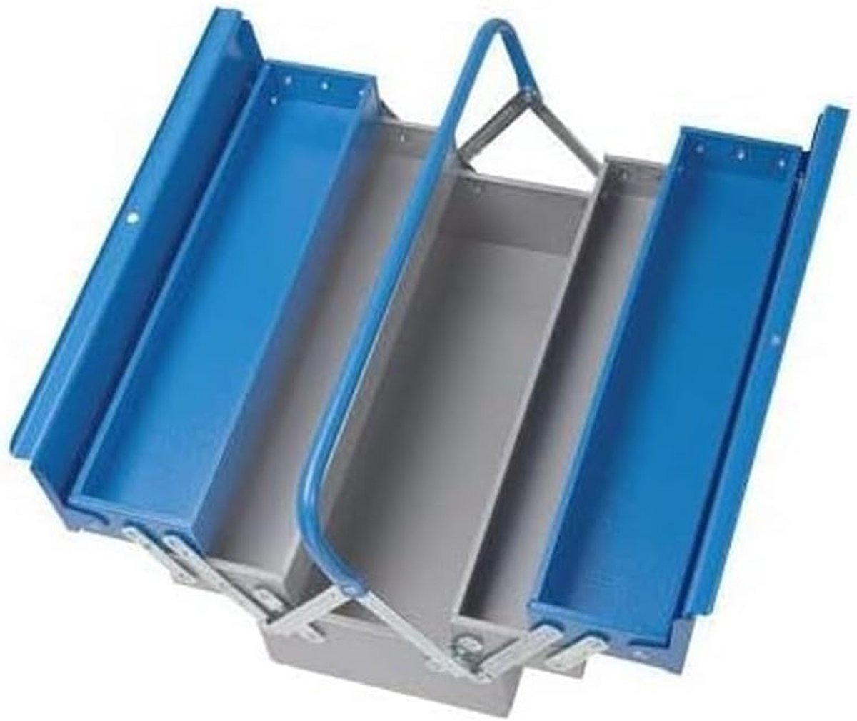 Toolbox 5-delig - zwart - staal met laklaag - ideaal voor gereedschap - ShopVlot